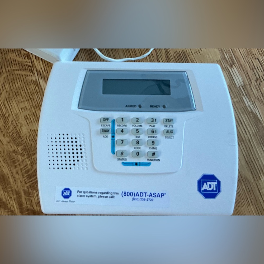 ADT White Home Security Keypad